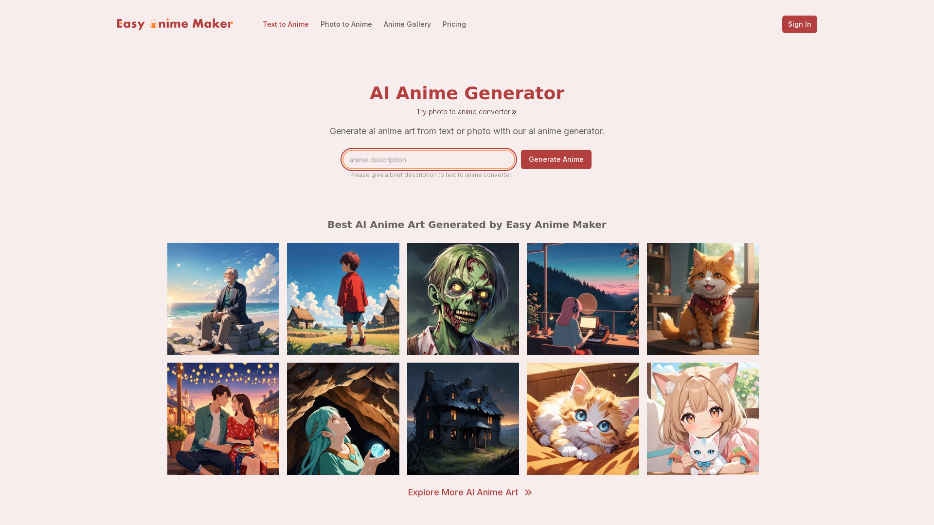 Fabricante Fácil de Anime