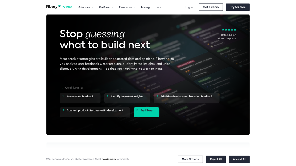 Product discovery and development platform — Fibery