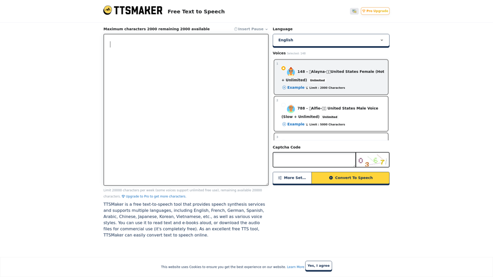 Texto a voz gratis en línea - TTSMaker
