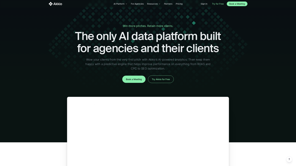 Akkio: AIデータプラットフォーム for Agencies