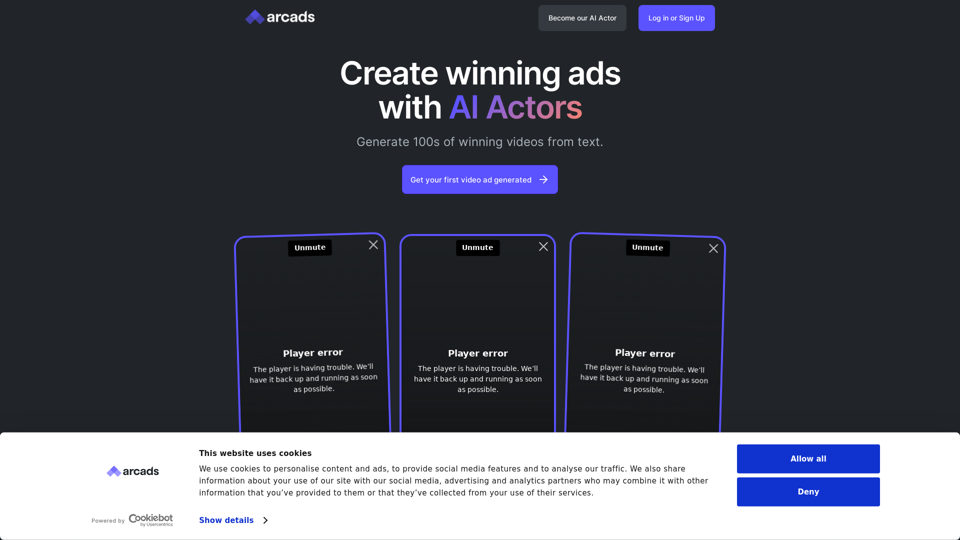 Arcads - Créez des publicités vidéo IA