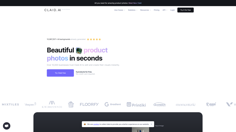 AI Product Photography Suite - Claid.ai