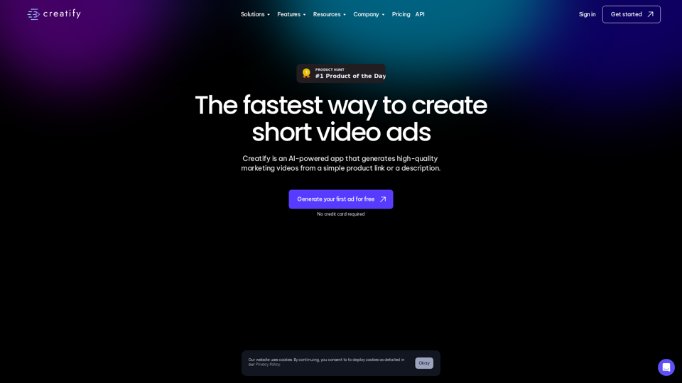 Creatify - 創建引人入勝的人工智慧視頻廣告
