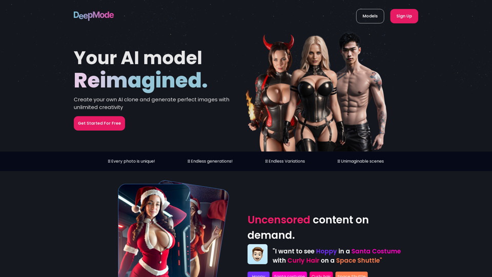 DeepMode.ai - Erstellen Sie Ihr eigenes KI-Klonmodell