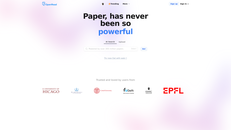 OpenRead - Let's reshape research