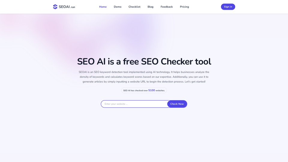 SEO AI é uma ferramenta gratuita e útil de verificação de SEO