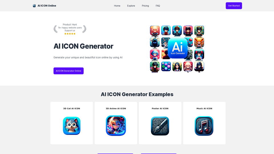 AI ICON Online - Generieren Sie Ihr einzigartiges und schönes Symbol kostenlos