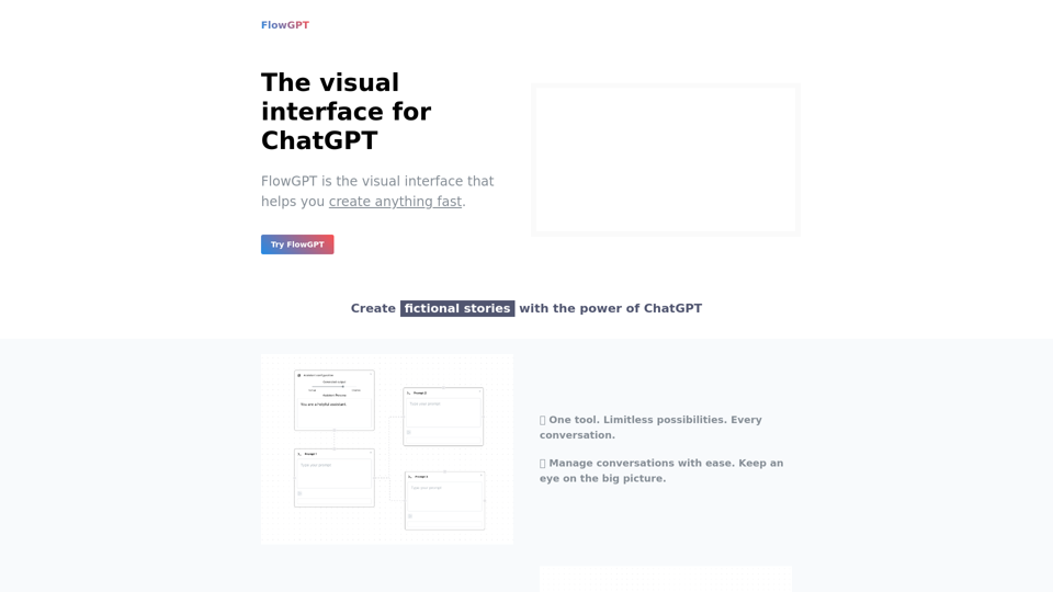 FlowGPT - a visual interface for ChatGPT