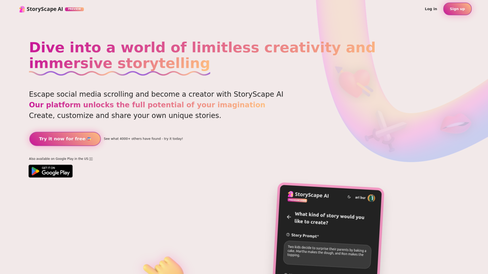 Voici un titre réécrit : StoryScape AI : Révolutionner la création de contenu pour les entreprises