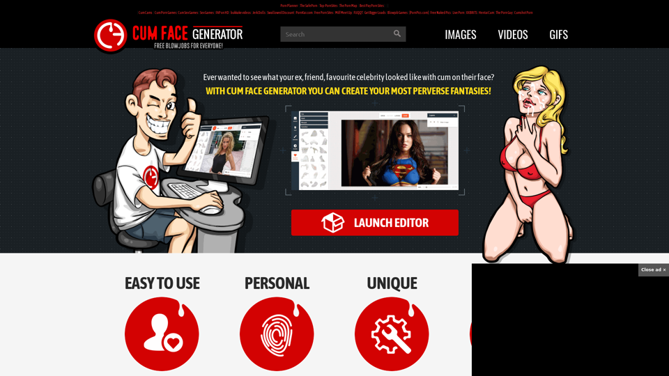 Cum Face Generator