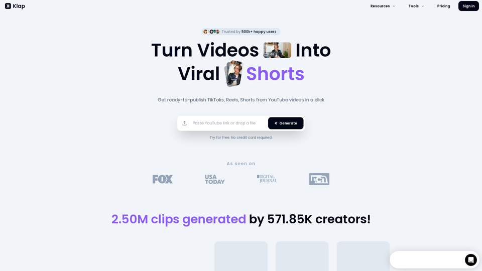 Convierte videos en cortos virales con Klap