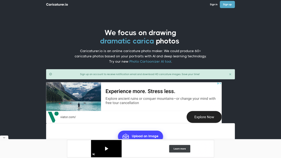 Convert Photo to Dramatic Caricature | Caricaturer.io