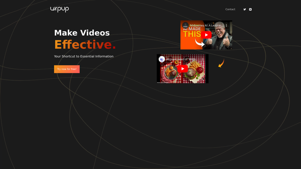 Wrpup - Streamlined Video Content Creation Tool