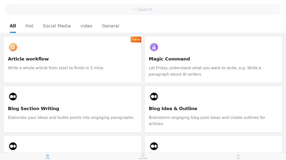 Aprimore sua criação de conteúdo com HeyFriday.ai - Assistente de Escrita de IA