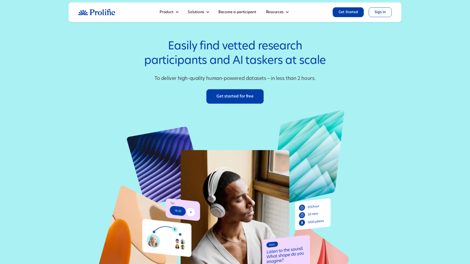 Prolific | Trouvez rapidement des participants à la recherche en qui vous pouvez avoir confiance