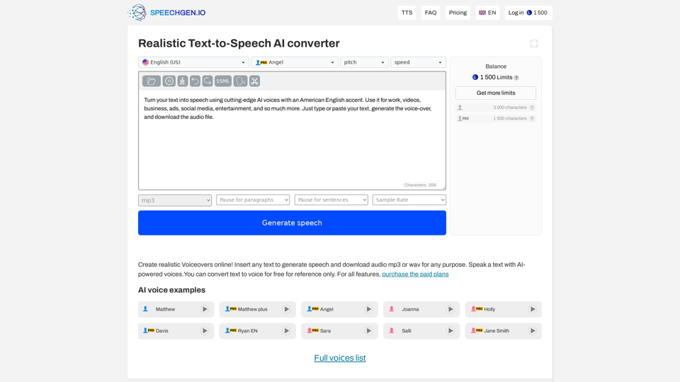 SpeechGen AI