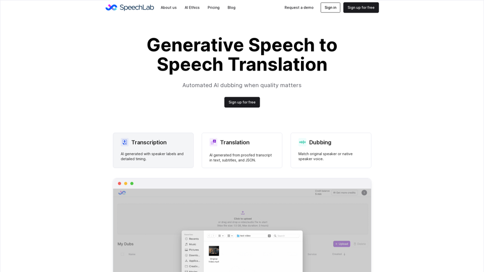 Speechlab AI